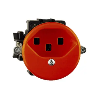 Prise ENC FH T23 16A orange, bornes à vis 