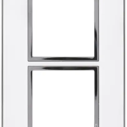 Intestazione INC Legrand Arteor 2×1, verticale, mirror white 