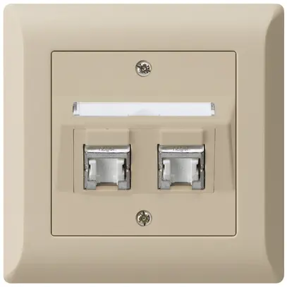 Presa INC kallysto.line C cat.6 2RJ45/s beige 