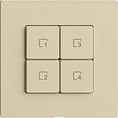 Pulsante scena 4 scene/4T Edue Wiser vanille 