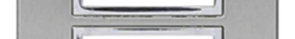 Intestazione INC Legrand Arteor 4×1, verticale, stainless steel 