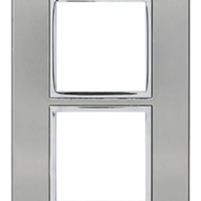 Intestazione INC Legrand Arteor 4×1, verticale, stainless steel 