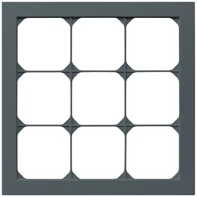 Cadre de recouvrement ENC kallysto.pro 3×3 anthracite 214×214mm 