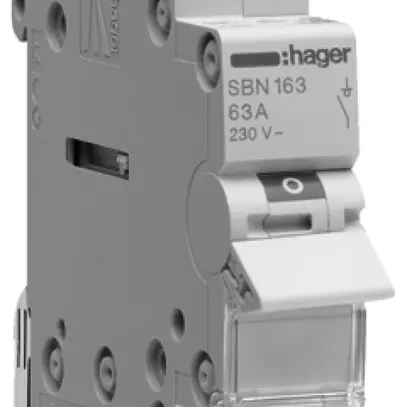 Interruttore AMD Hager 25A 230V 1 chiusura 0 apertura 0 invertitore 1UM 
