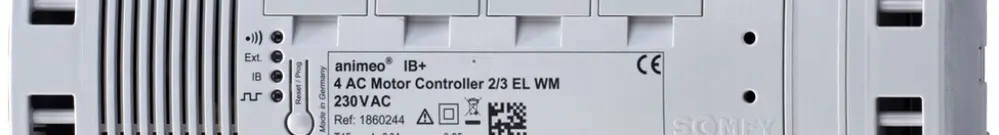 Attuatore di persiana AP Somfy animeo IB+ 4 AC MotorController 2/3 EL WM 230V 