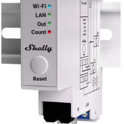 Shelly Pro EM WiFi-Energy Meter 50 A 1-Phasen LAN/WLAN Leistungsmessgerät 