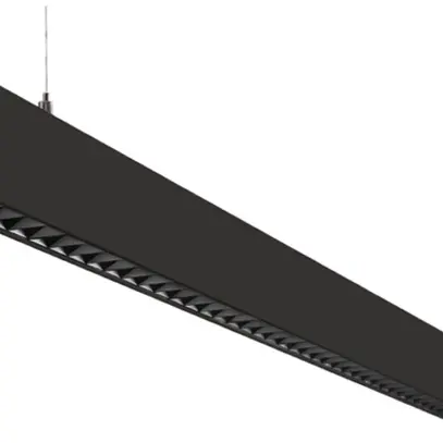 Luminaire suspendu LED SG Inspire 34W 4300lm 4000K DALI dir./indir. 1241mm noir 