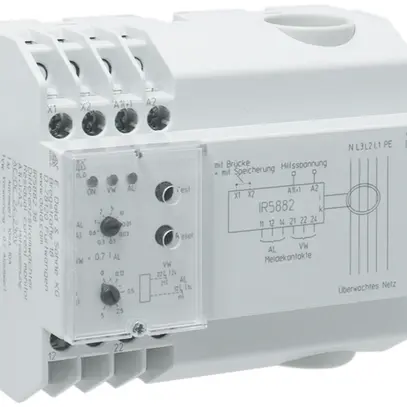 Relais surveillance courant diff. DOLD IR5882 24…230VAC/DC 10mA…10A type A Ø28mm 