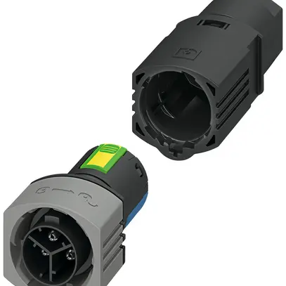 Connettore ad innesto PX IPD PL spina 3P 20A 500V 0.5…2.5mm² nero IP66 