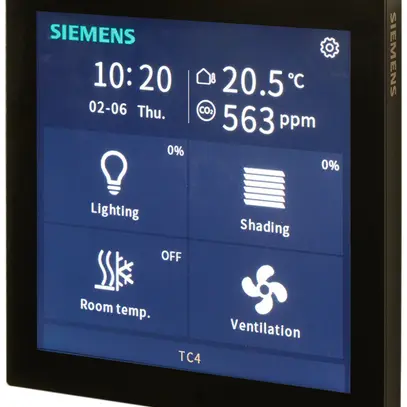 Schermo tattile KNX INC Siemens UP 204S22 4" 480×480px nero 