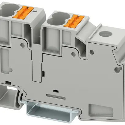 Distributeur de potentiel joignable PX PTU 35 16mm² 57A 1000V 5×1 DIN35 gr 