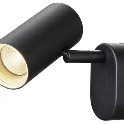 Plafonnier/applique LED SLV NOBLO-1 8W 600lm 2700K 36° 90×127×105mm noir 