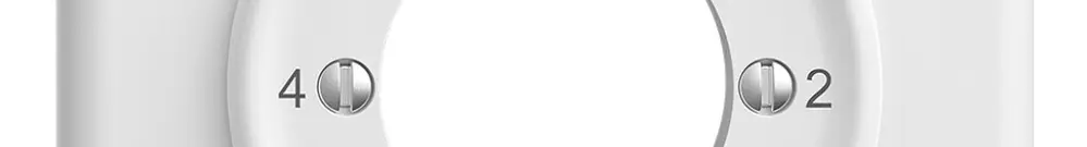 Frontset STANDARDdue 1-2-3-4 weiss 90×90mm für Schlüsselschalter 