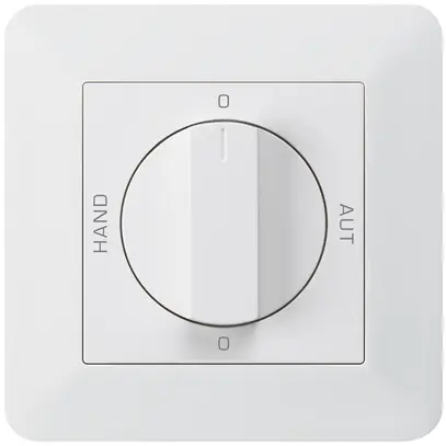 Interrupteur rotatif ENC 0-Hand-0-Aut. kallysto.trend 2/1L blanc avec manette 