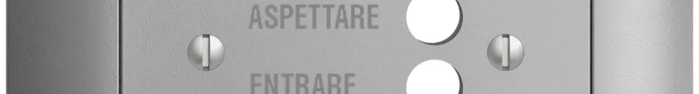 Kit front. INC EDIZIOdue silver 88×88 per stazion.d.porta 1334.I 