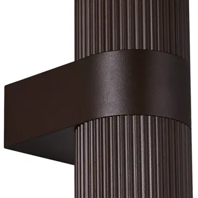 Applique Nordlux Kyklop Ripple 2×GU10 25W IP54 Ø86×140mm rouille 