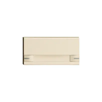 Tasto 1/2 KNX/elettronico c. LED+carta EDIZIOdue comando 2×1 crema 