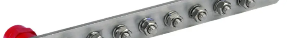Barra di compensazione di potenziale  DEHN/elvatec 8×M10×25mm V2A 