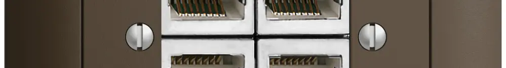 Prise INC 4×RJ45/s 4P sép.EDIZIOdue coffee ITplus 