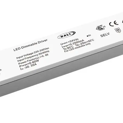 LED-Konverter DOTLUX CV IP20 DALI 0…60W 24V/2.5A 250×30×21mm 