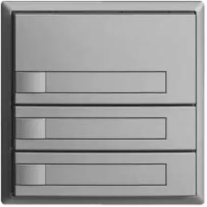 Poussoir KNX RGB EDUE, 250mW, s.LED, a.insert papier, 3×poussoir, 1×touche, si 