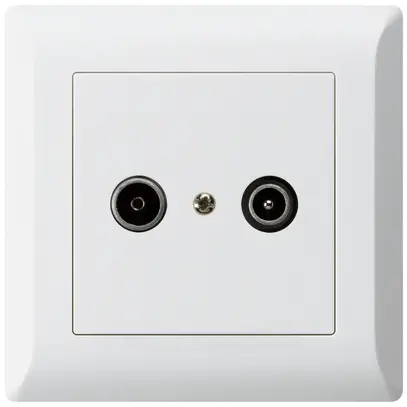 Presa di passaggio INC kallysto.line R/TV 23dB bianco 