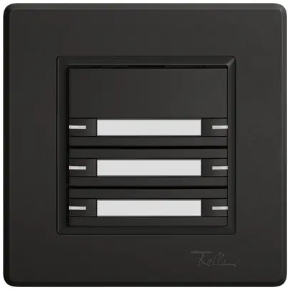 UP-KNX-Taster RGB EDIZIO.liv SNAPFIX® Temperaturfüh.RGB-LED Pap.6×T 1-Tbed.sz 