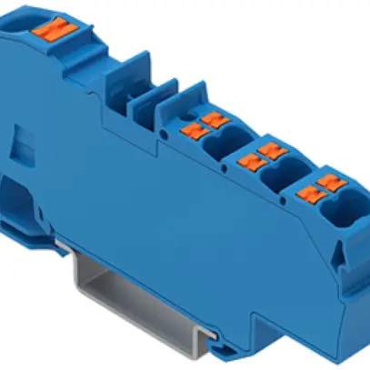 Morsetto di passaggio WAGO Contact TOPJOB S 1×6/6×1.5mm² Ex e II blu 