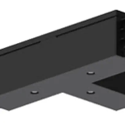 Alimentation en T Sylvania OneTrack 3 phases DALI noir à droite extérieur 