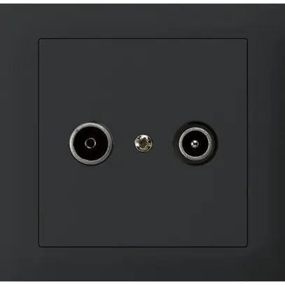 Prise de passage INC kallysto TV-R 23dB noir 