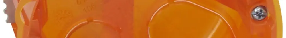 Boîte ENC Batibox 2 modules multimatériaux Ø80×50mm norme européenne orange 