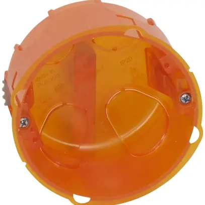 Boîte ENC Batibox 2 modules multimatériaux Ø80×50mm norme européenne orange 