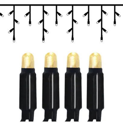 Guirlande lumineuse System 24 Extra, 3×0.4m, noir, 1W, 49 LED, blanc chaud 