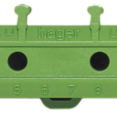 Zoccolo Hager per morsetti PE giallo/verde 