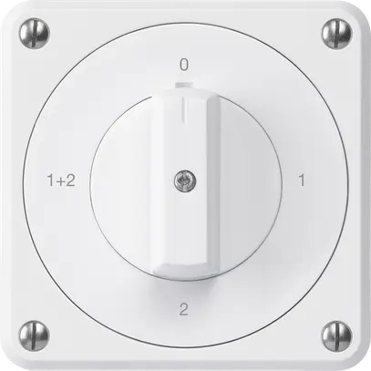 UP-Drehschalter robusto IP55 S1/1P weiss für Kombination 