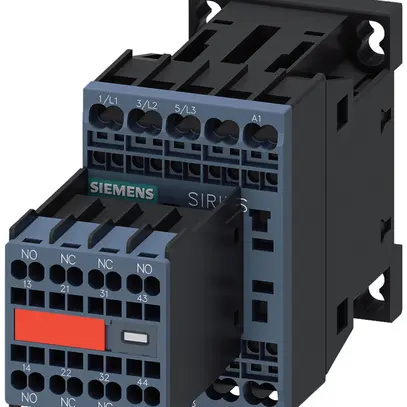 Leistungsschütz Siemens SIRIUS 3RT2 24VDC 3P 7A +2S/2Ö+Diode Federzugklemmen 