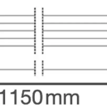 Cablaggio passante LEDVANCE DP HOUSING 2×LAMP 1150mm 5×2.5mm² 