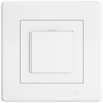 Tasto a pulsante INC EDIZIO.liv SNAPFIX® ARL/1P lat.bianco bi 