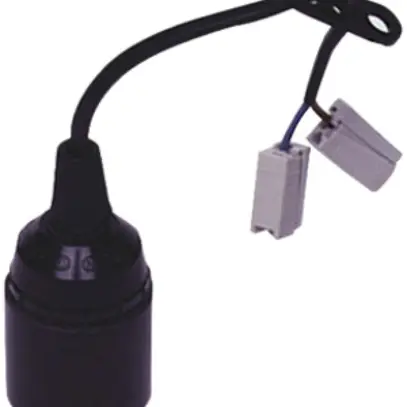Portalpda cantiere E27 250V con cavo di raccord. WAGO-2L 
