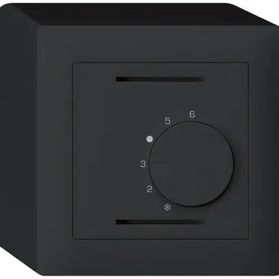 Thermostate d'ambiance AP kallysto noir sans interrupteur 