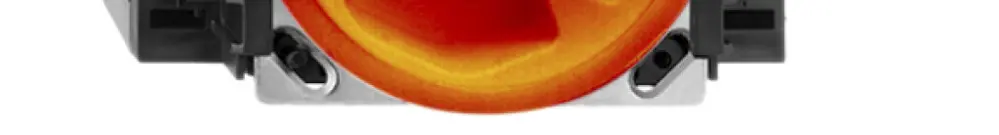 EB-Steckdose FH 3×T13 L2 orange 53mm für Flachkabel Powerbus 
