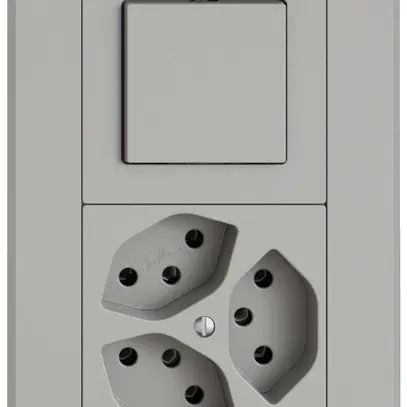 UP-Kombination EDIZIO.liv SNAPFIX® 2×1 156×96mm Schema 3/1L+3×T13 hellgrau 