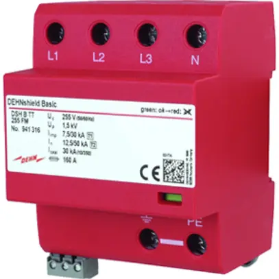 Kombiableiter DEHN SE DSH B TT 255 FM, TN-S, TT, 230V 30kA 