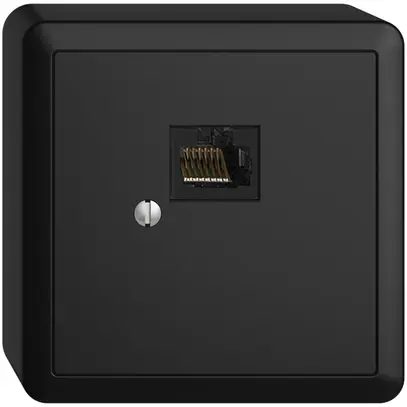 Scatola AP 1×RJ45/u 8P EDIZIOdue nero R&M swissline 