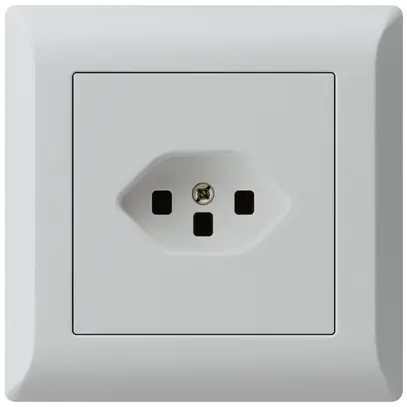 Prise ENC kallysto.line T23 gris clair avec bornes enfichables 