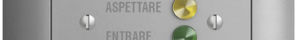Stazione da porta INC EDIZIOdue silver, per segnale di chiamata 