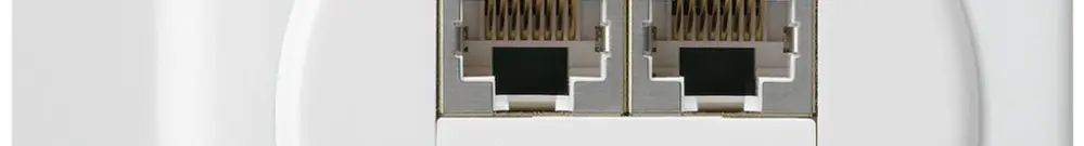 AP-Anschlussdose basico 2×RJ45s getrennt UKV weiss 