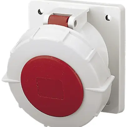 Prise INC Mennekes 63A 3LNPE rouge 