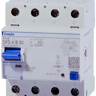 Interruttore differenziale Doepke 25A 30mA 4L tipo B SK 