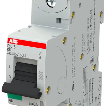 Disjoncteur ABB S801S-K6 1P 230V K-6A 50kA 1.5UM 